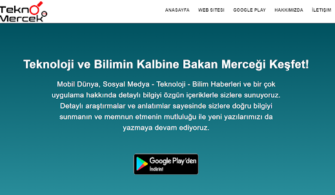 Tekno Mercek Mobil Uygulaması Yayında