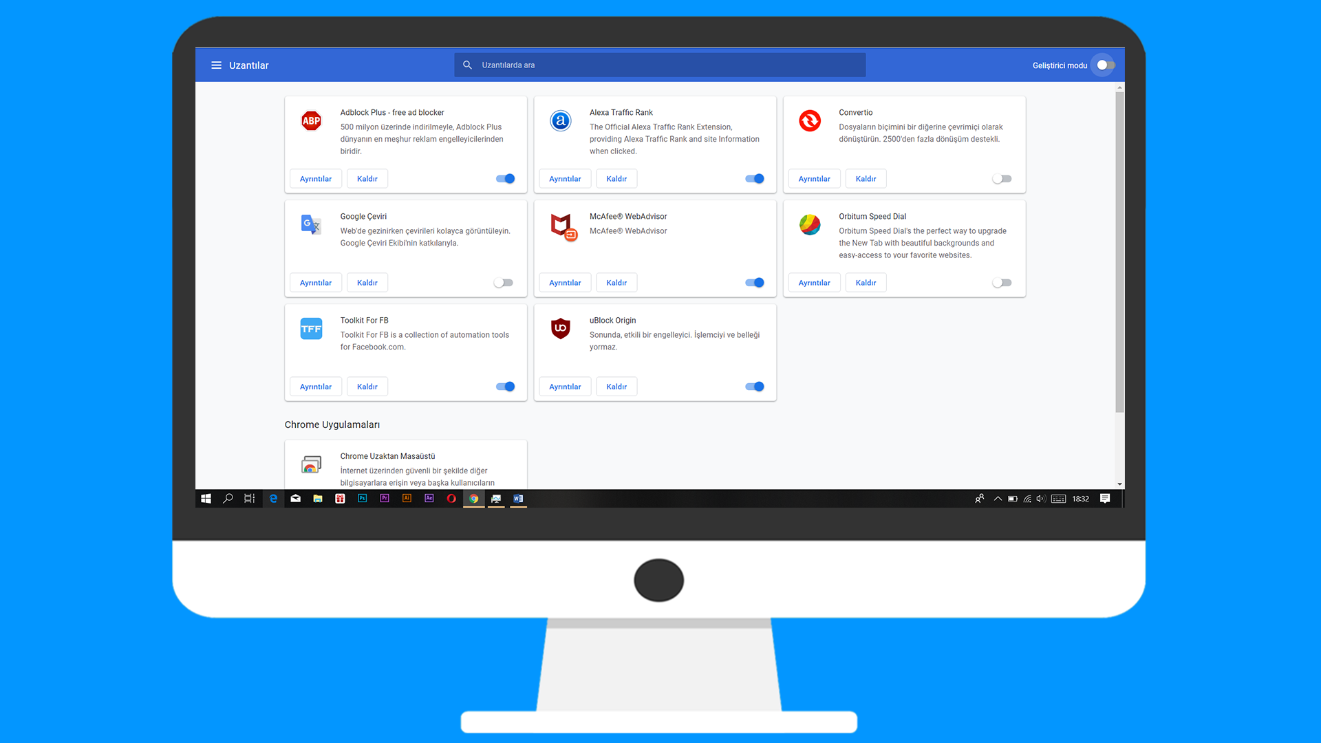 Google Chrome Eklentiler